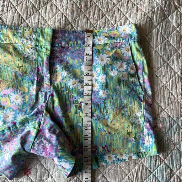 Tommy Hilfiger Floral Print Short Size 14 Cotton Blend Mid Rise Pockets - Picture 8 of 10
